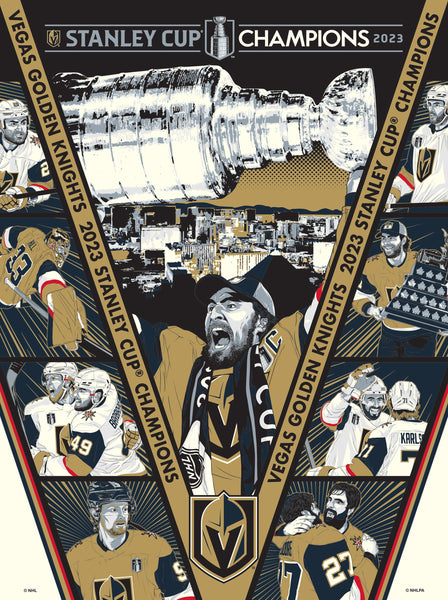 Vegas Golden Knights '23 Stanley Cup Championship Serigraph