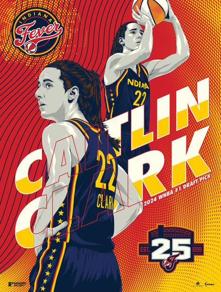 Indiana Fever Caitlin Clark Debut 18" x 24" Serigraph