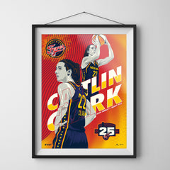 Indiana Fever Caitlin Clark Debut 18" x 24" Serigraph