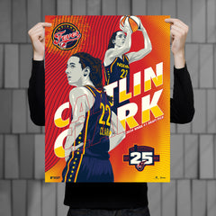 Indiana Fever Caitlin Clark Debut 18" x 24" Serigraph