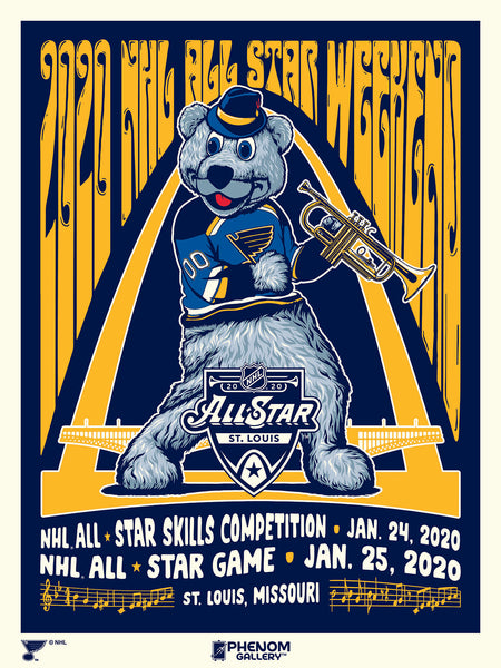 National Hockey League '20 All Star Game 18"x24" Serigraph