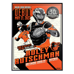 Baltimore Orioles Adley Rutshman 18" x 24" Serigraph