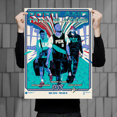 Portland Trailblazers PDX City Edition 18" x 24" Serigraph