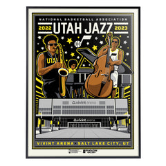Utah Jazz Uniform Band Concept 18" x 24" Serigraph