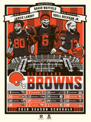 Cleveland Browns '19 Season 18"x24" Serigraph