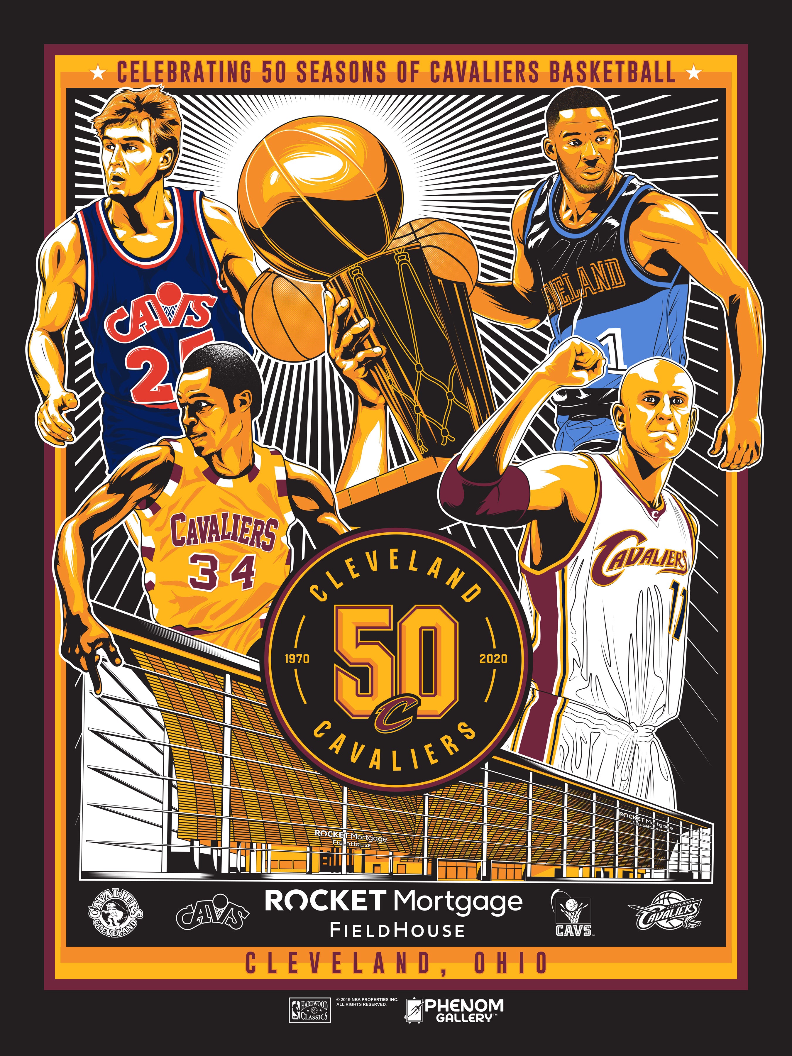 50 Years of Cleveland Cavaliers Basketball in a Hardcover Book