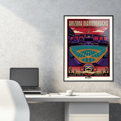Arizona Diamondbacks 25th Anniversary 18" x 24" Serigraph
