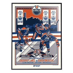 Edmonton Oilers 40th Anniversary 18"x24" Serigraph (2 of 4)