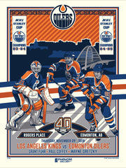 Edmonton Oilers 40th Anniversary 18"x24" Serigraph (1 of 4)