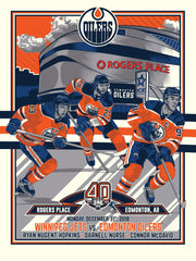 Edmonton Oilers 40th Anniversary 18"x24" Serigraph (3 of 4)