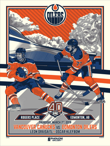 Edmonton Oilers 40th Anniversary 18x24 Serigraph (3 of 4