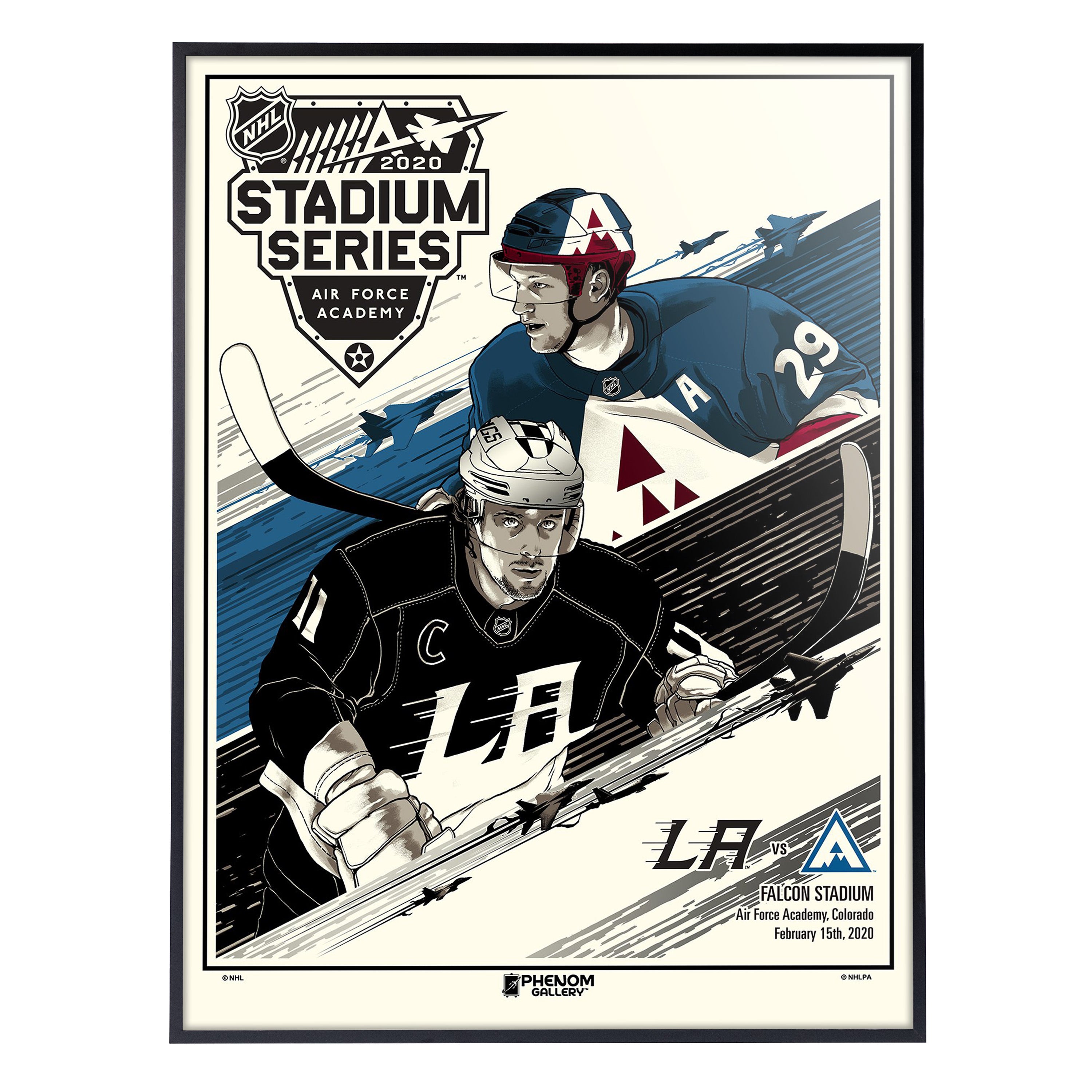 Merchandise is displayed during the LA Kings/NHL Stadium Series
