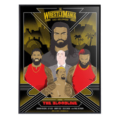 WWE Wrestlemania 39 The Bloodline 18" x 24" Serigraph