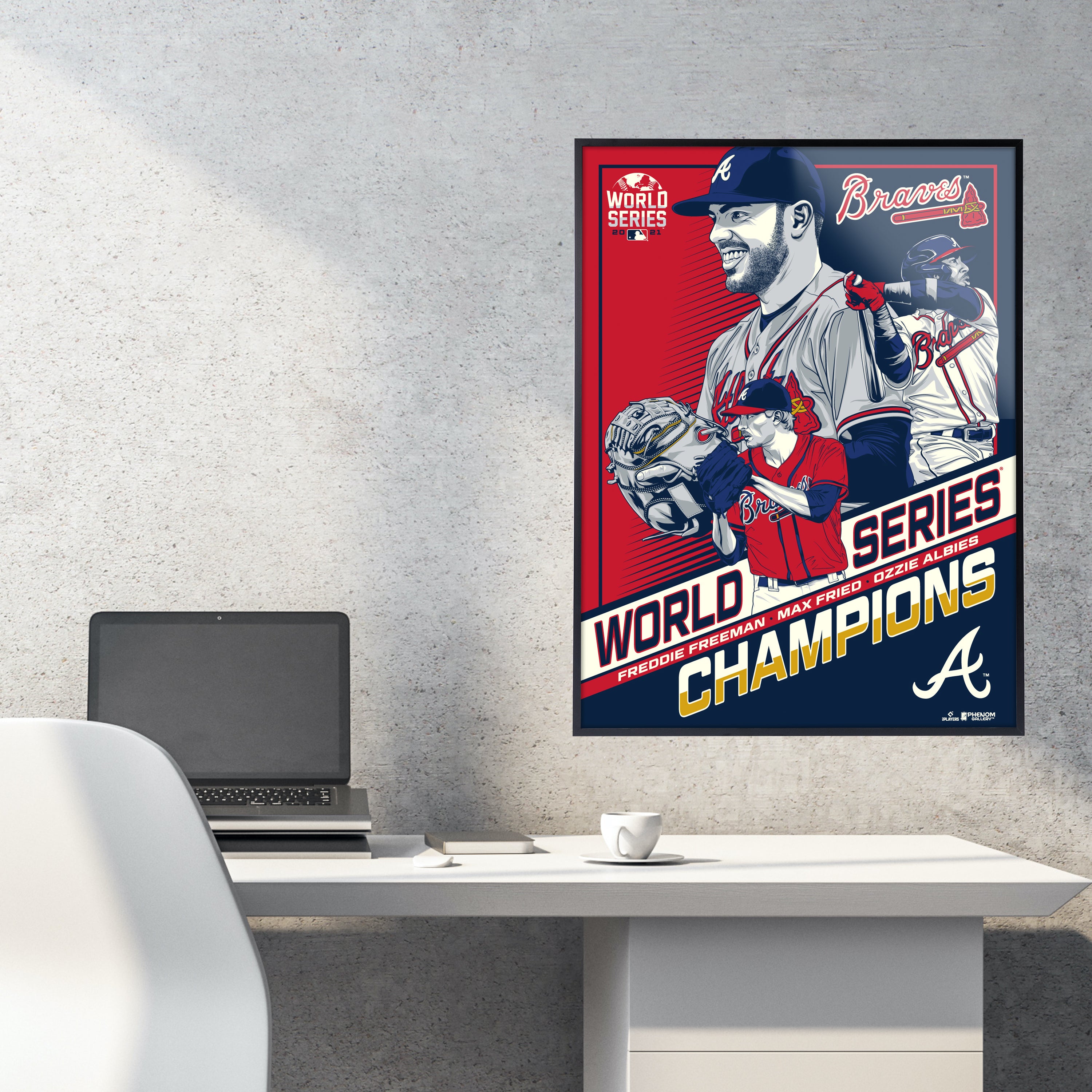 Atlanta Braves Fanatics Authentic Framed 20 x 24 2021 World Series  Champions Collage with Pieces of