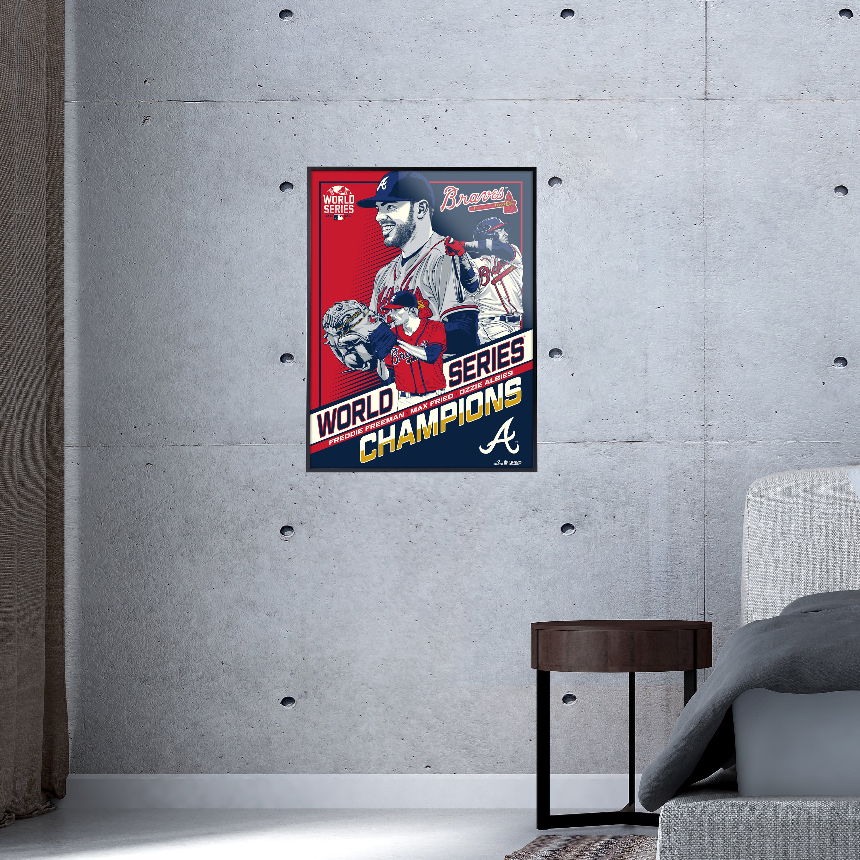 Atlanta Braves 2021 World Series Champs 18x24 Serigraph – Phenom Gallery