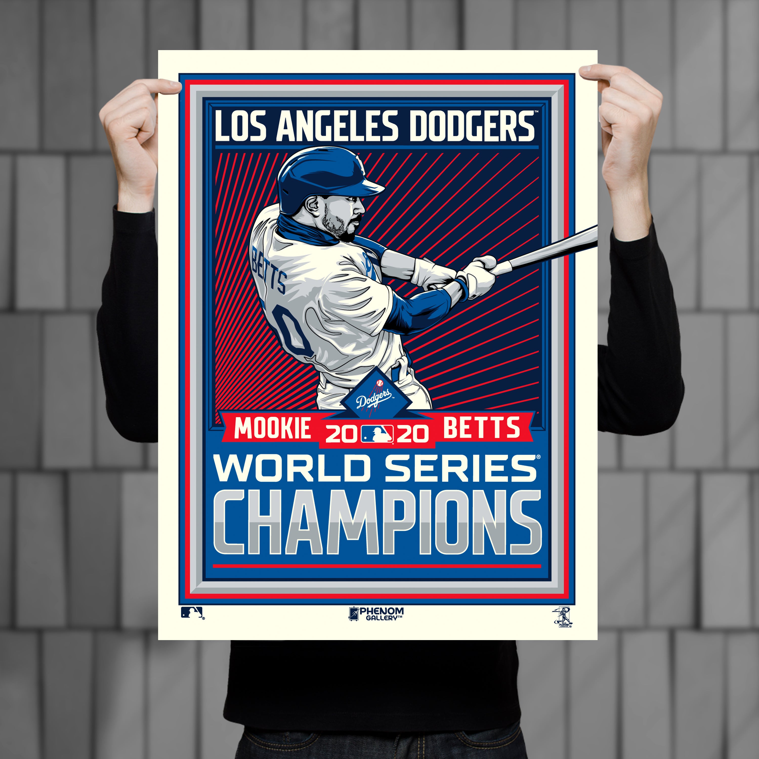 Mookie Betts Blue World Series Champions Los Angeles Dodgers