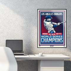 Los Angeles Dodgers Corey Seager '20 WS Champs 18"x24" Serigraph