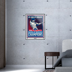 Los Angeles Dodgers Mookie Betts '20 WS Champs 18"x24" Serigraph