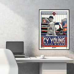 New York Mets Jacob DeGrom Back To Back Cy Young 18"x24" Serigraph