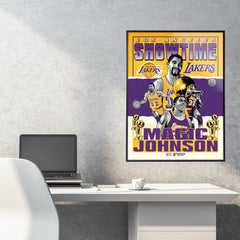 Los Angeles Lakers Magic Johnson Showtime 18" x 24" Serigraph