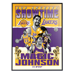 Los Angeles Lakers Magic Johnson Showtime 18" x 24" Serigraph