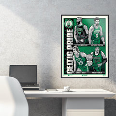 Boston Celtics Pride 18" x 24" Serigraph