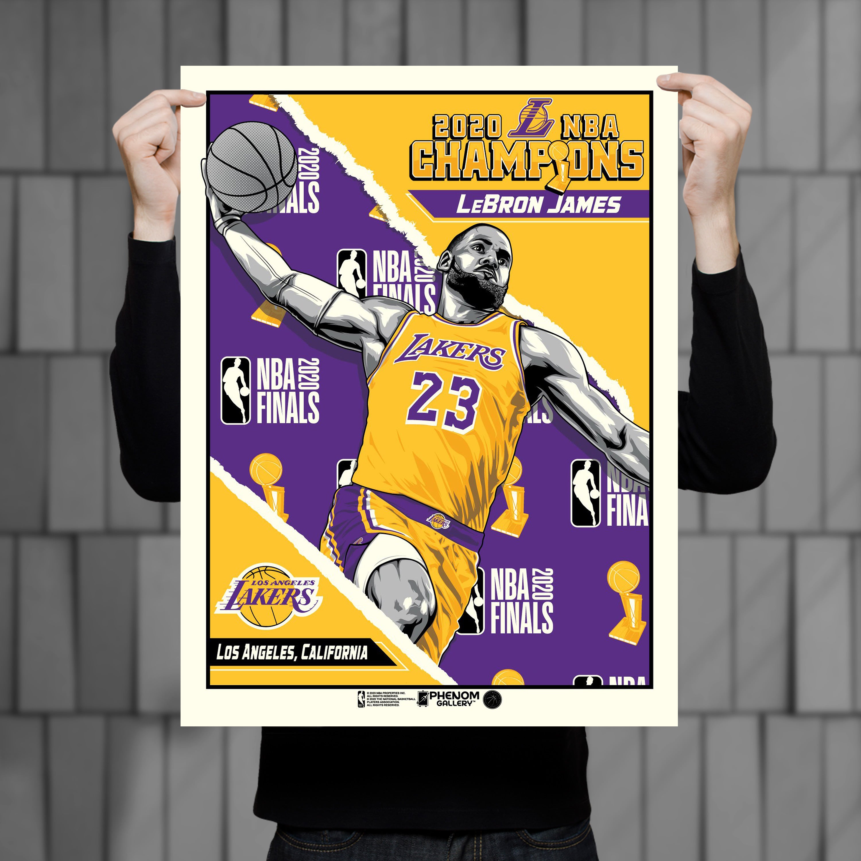 Los Angeles Lakers NBA Championship 24×38 Dynasty Banner – GPS Sports  Gallery