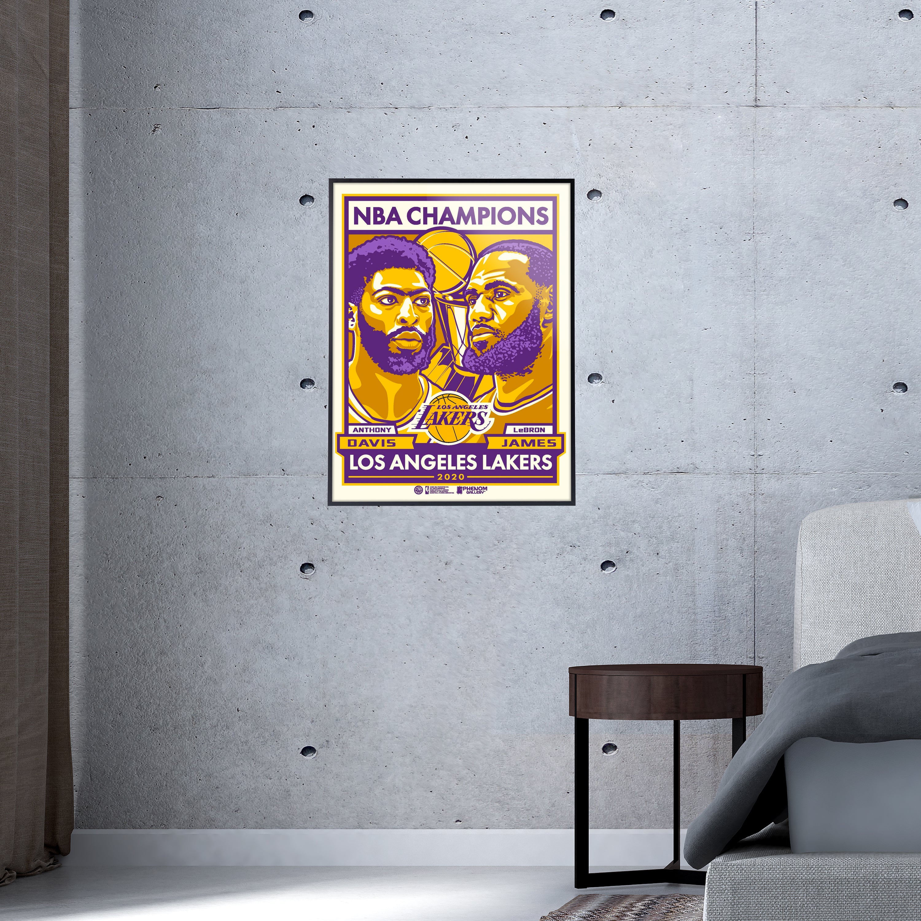 Lakers 2020 Champs 18x 24 Serigraph – Phenom Gallery