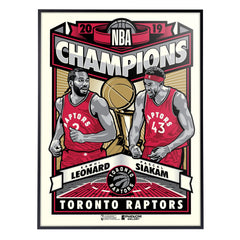 Toronto Raptors '19 Champs 18"x24" Serigraph
