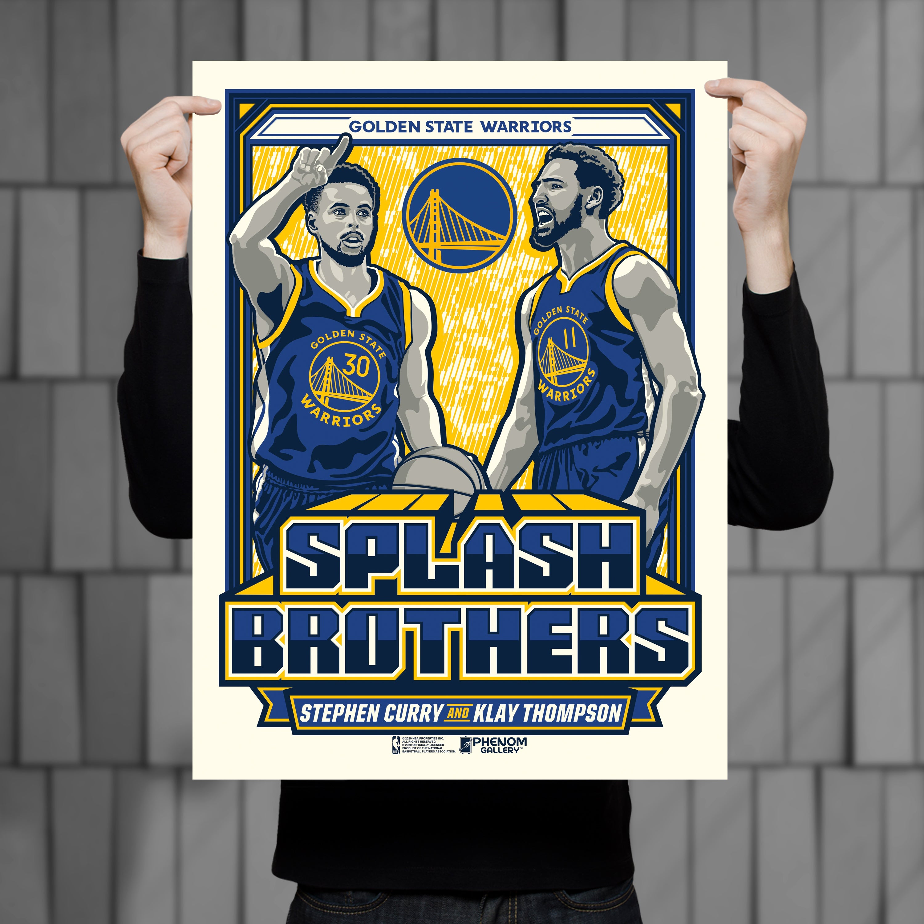 Golden State Warriors Splash Brothers 18x24 Serigraph – Phenom Gallery