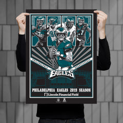 Philadelphia Eagles 2019 Season 18"x 24" Serigraph