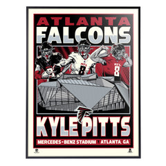 Atlanta Falcons Kyle Pitts 18"x24" Serigraph