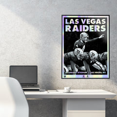 Las Vegas Raiders 18"x24" Foil Serigraph