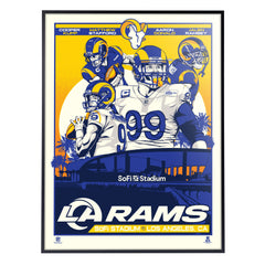 Los Angeles Rams '21 Star Players 18"x24" Serigraph