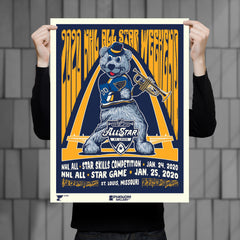 National Hockey League '20 All Star Game 18"x24" Serigraph
