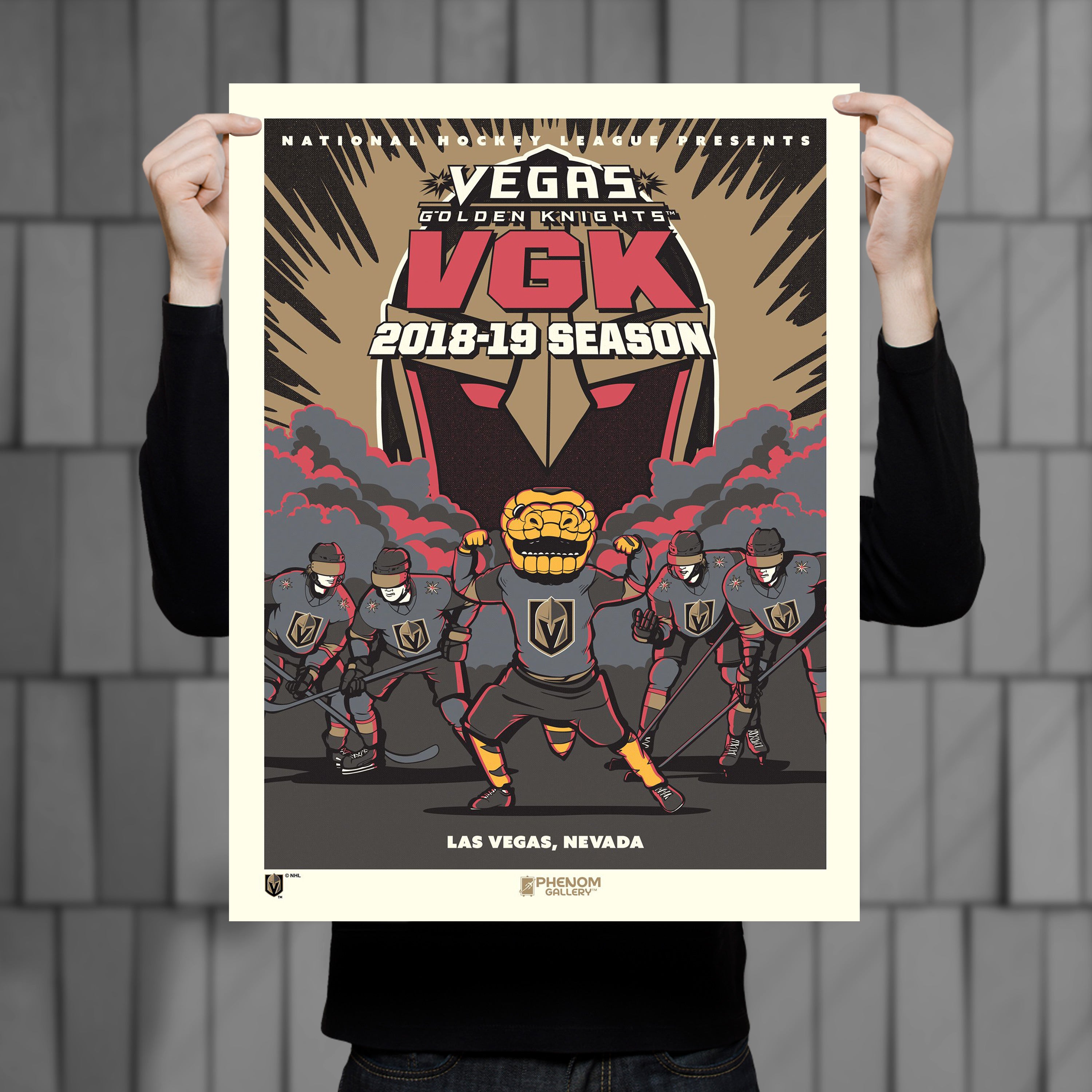 Vegas Golden Knights Superstar Set 18x24 Serigraph – Phenom Gallery