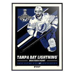 Tampa Bay Lightning '20 Champs Brayden Point 18"x24" Serigraph