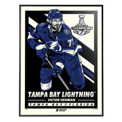 Tampa Bay Lightning '20 Champs Victor Hedman 18"x24" Serigraph