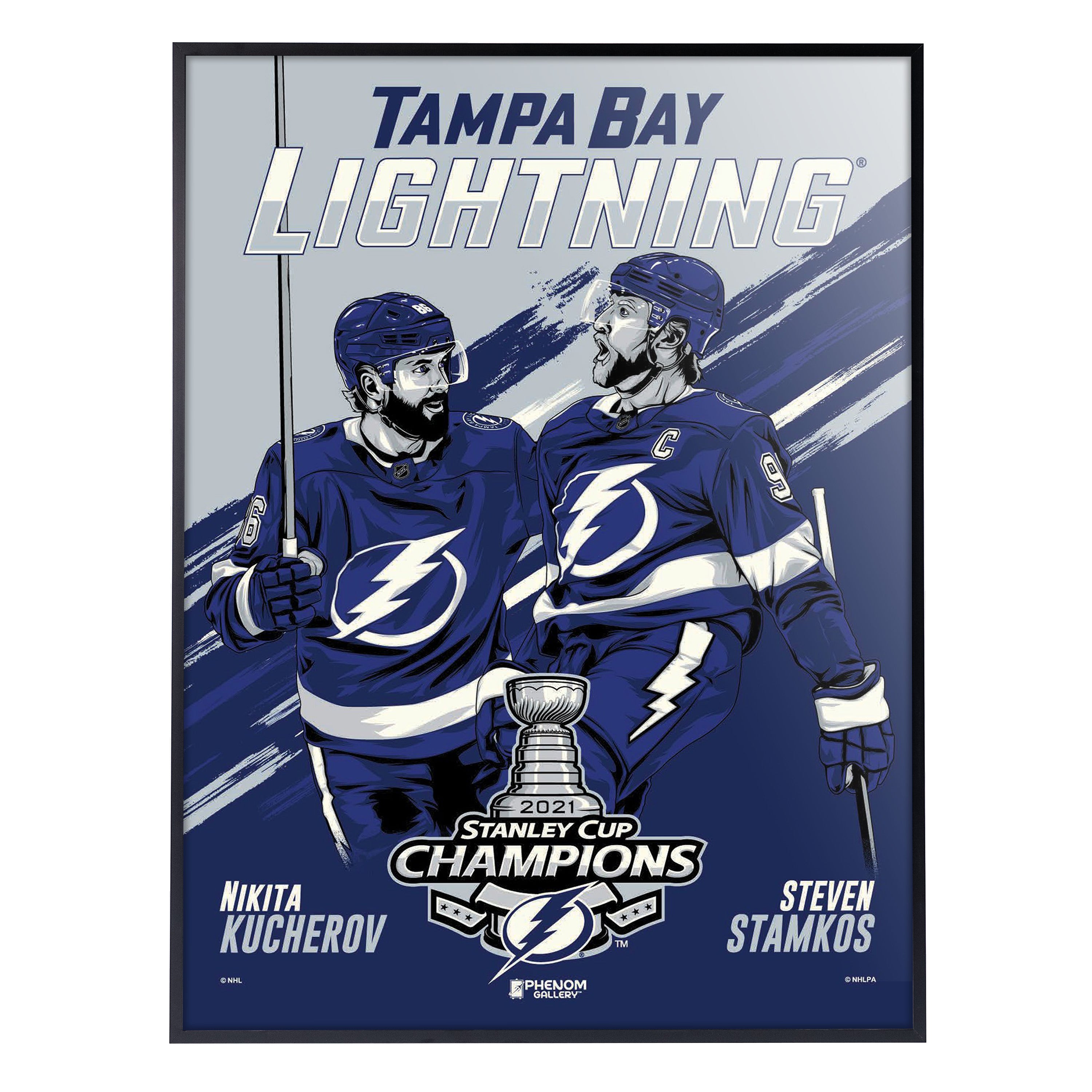 Tampa Bay Lightning WinCraft 2021 Stanley Cup Champions 6'' x 6''  Indoor/Outdoor Trophy Magnet