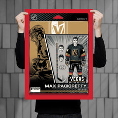 Vegas Golden Knights Max Pacioretty Action Figure 18"x24" Serigraph