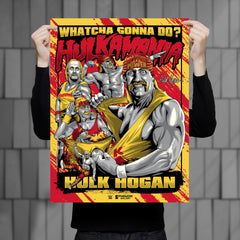 WWE Hulk Hogan Hulkamania 18"x24" Serigraph