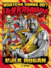 WWE Hulk Hogan Hulkamania 18"x24" Serigraph