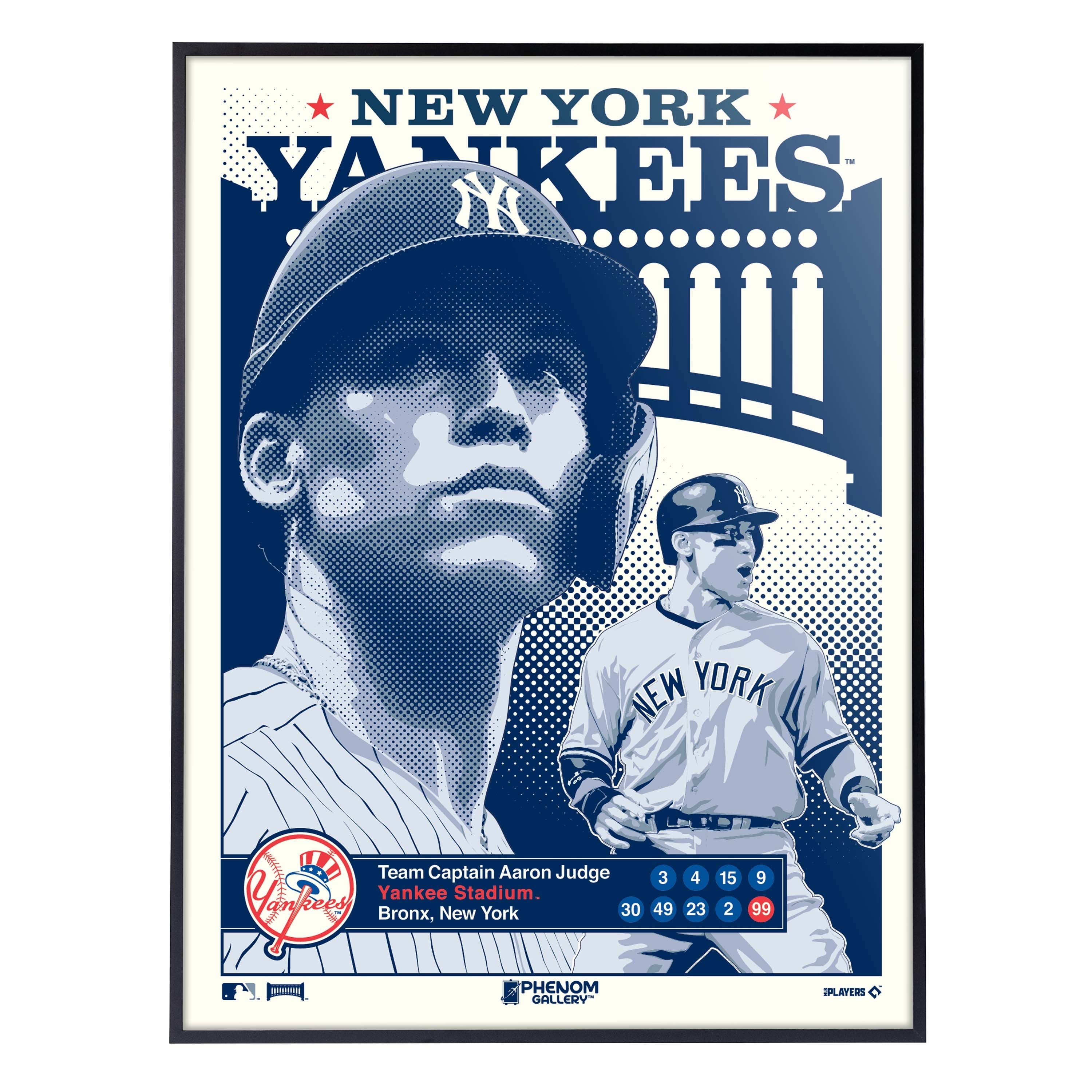 Aaron Judge New York Yankees Poster Print, Baseball Player, Real