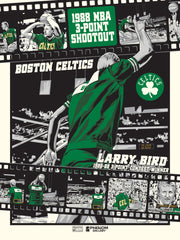 Boston Celtics Larry Bird Legendary Moment 18"x24" Serigraph