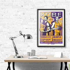 Los Angeles Lakers Kobe Legend 18"x 24" Serigraph