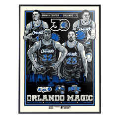 Orlando Magic 30th Anniversary 18"x 24" Serigraph (Printer Proof)