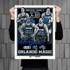 Orlando Magic 30th Anniversary 18"x 24" Serigraph (Printer Proof)