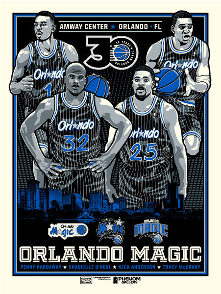 Orlando Magic 30th Anniversary 18"x 24" Serigraph (Printer Proof)