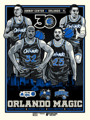 Orlando Magic 30th Anniversary 18"x 24" Serigraph (Printer Proof)