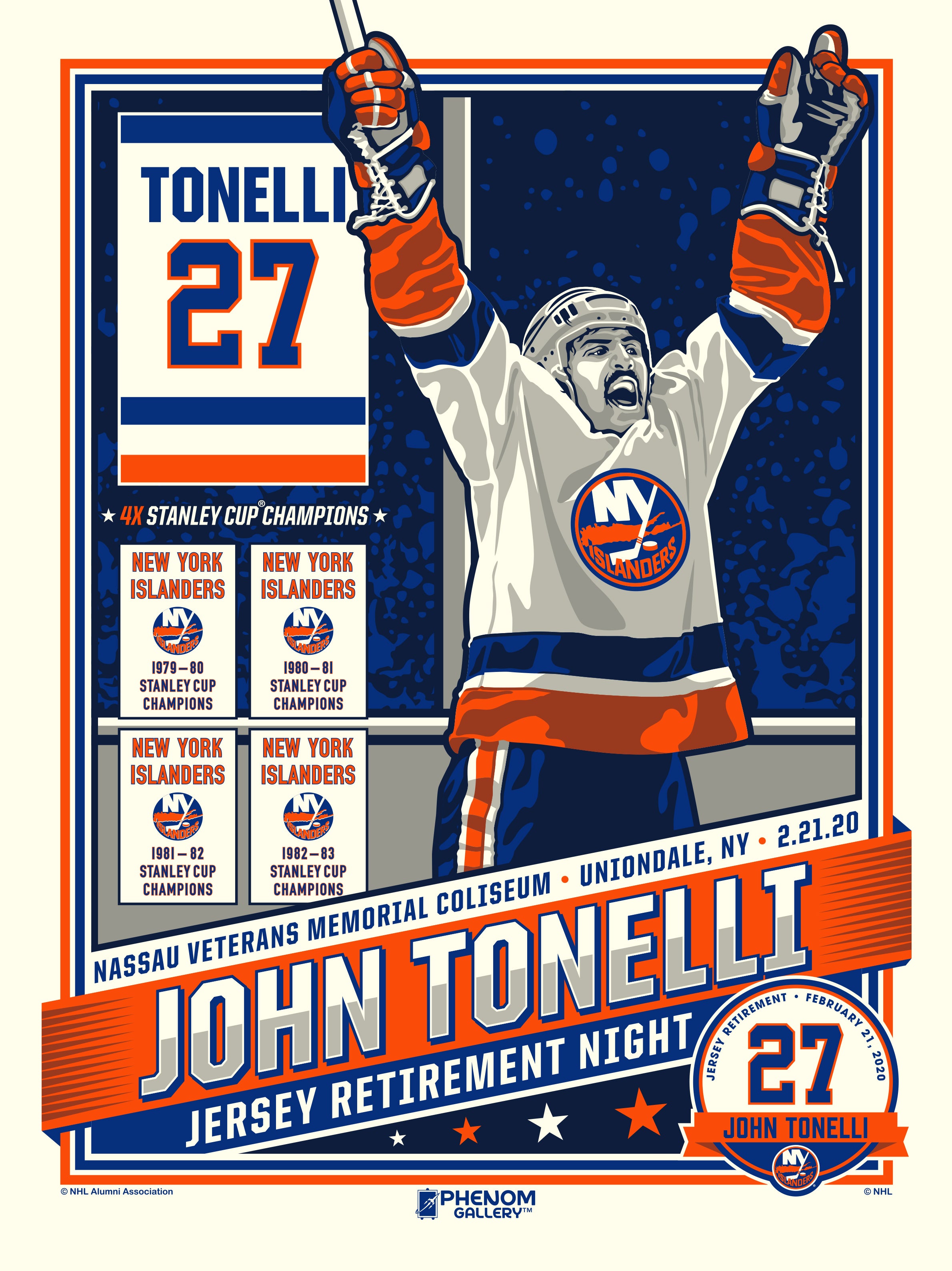 Watch: Tonelli's number is retired, Islanders fans turn back the